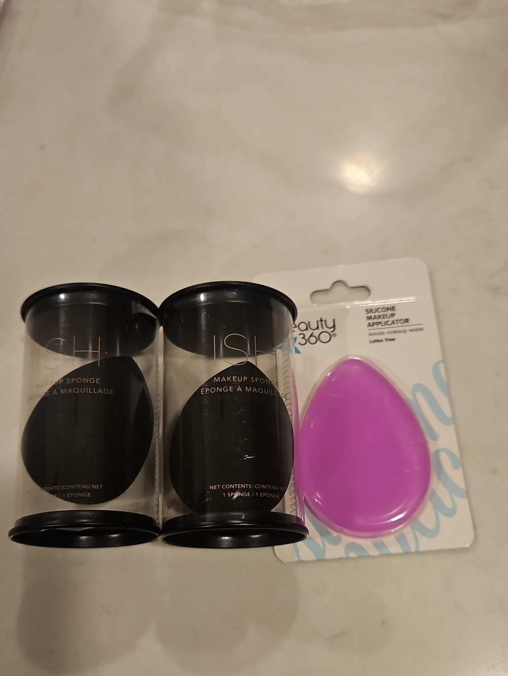 Ish makeup sponges and silicone makeup applicator